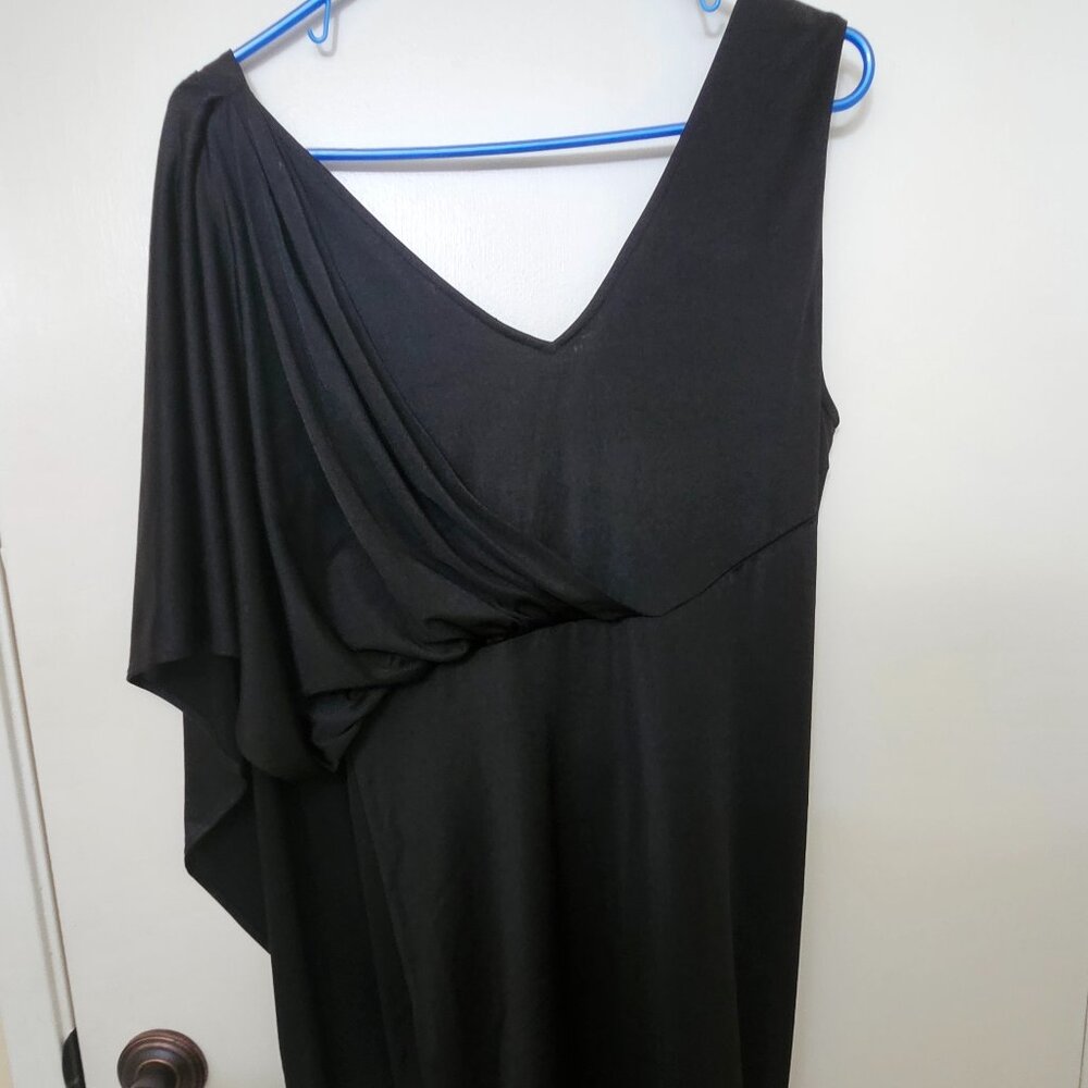 Barneys black vneck cocktail dress NWT